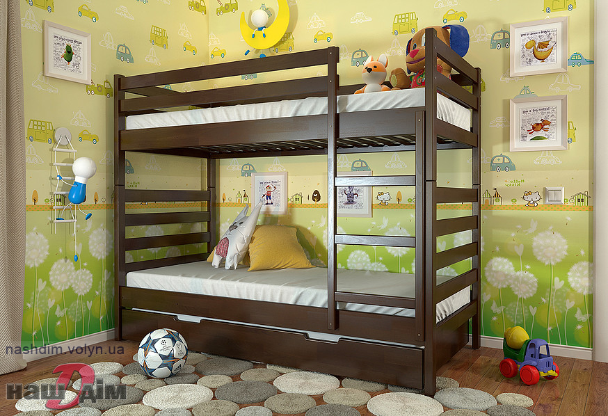 Ріо дитяче двохярусне ліжко Арбор ID1101a-4 колір та розміри товару