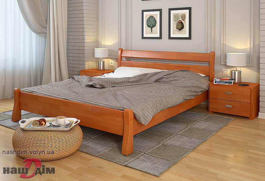 Венеція - двоспальне ліжко з масиву дерева ID1109a-3 ціна та параметри товару
