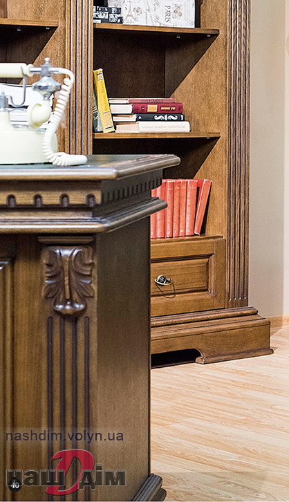 Лемберг журнальний стіл з дуба в кабінет - Мебус ID1126a-4 колір та розміри товару