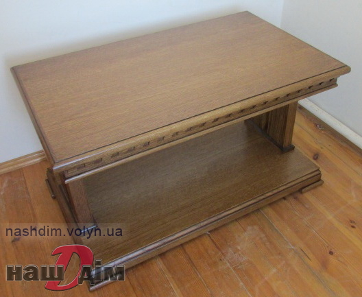 Лемберг журнальний стіл з дуба в кабінет - Мебус ID1126a-3 ціна та параметри товару
