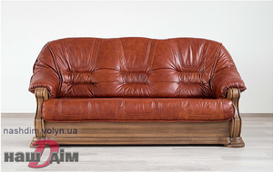 Гетьман диван тримісний шкіряний Мебус-ID1122a - замовити в Ковелі