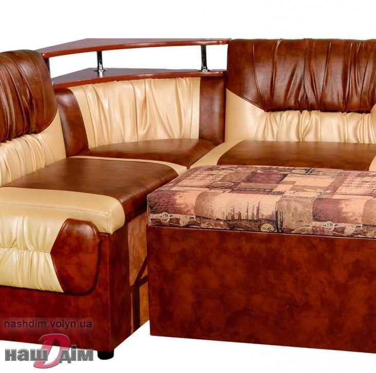 Бріз 2П кутовий диван на кухню ID1225a-5 зображення в реальному розмірі