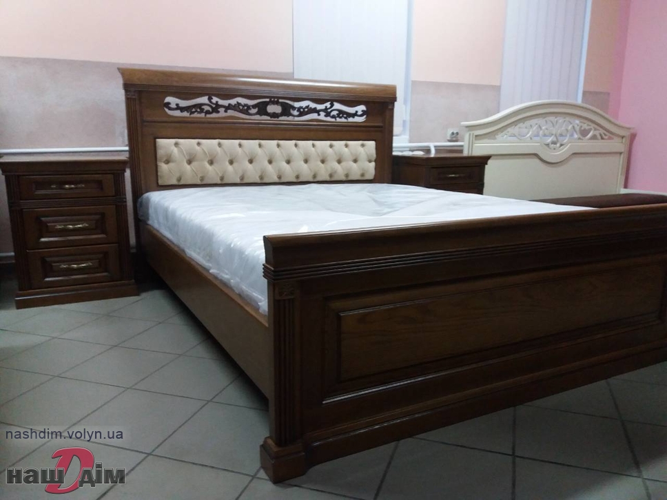 Антоніна ліжко з дуба + комод в спальню ID1206a-2 технічні характеристики товару