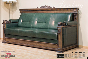 Лемберг диван шкіряний в кабінет - Мебус-ID305a - замовити в Ковелі