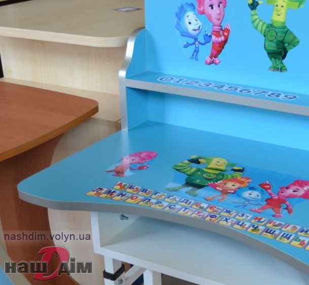 Парта стіл в дитячу кімнату ID162-2 матеріали та колір