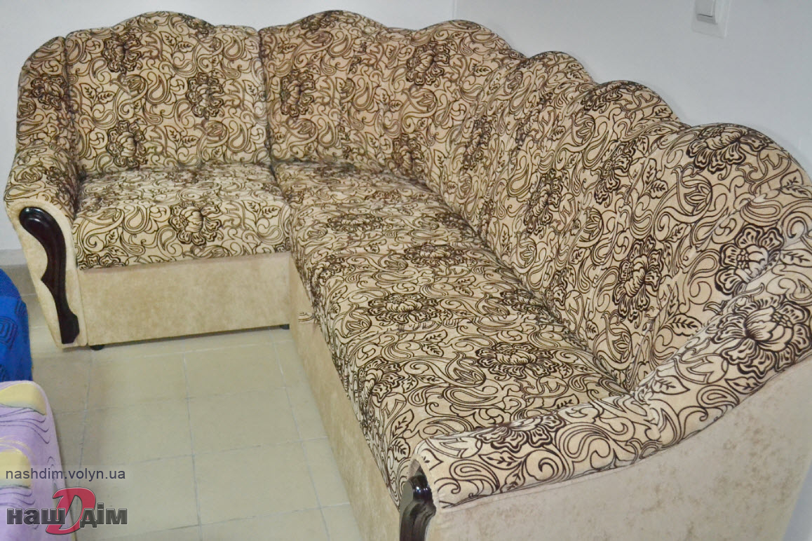 Оксамит - диван кутовий від ДАНІРО ID390-1 Фотографія з вітрини магазину