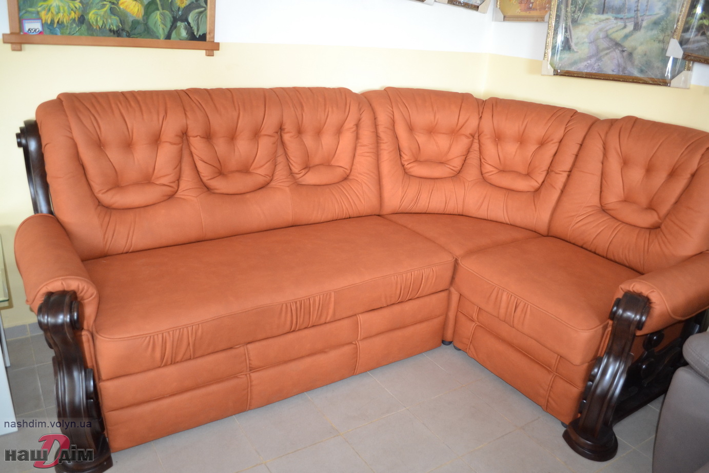 Річмонд кутовий диван від Даніро ID461-1 Фотографія з вітрини магазину