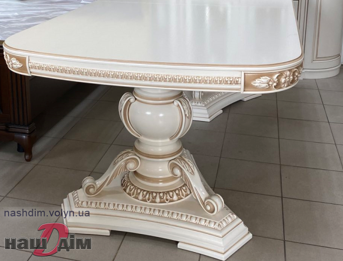 ШЕДЕВР стіл Преміум Класу з дубового масиву ID602-2 матеріали та колір